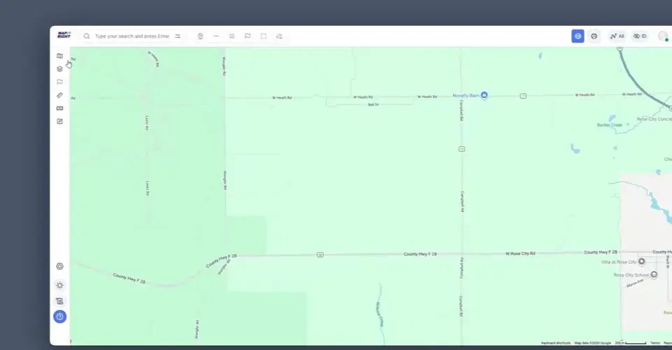 MapItRight BEAD grant demo — GIS overlays on a funded service area map
