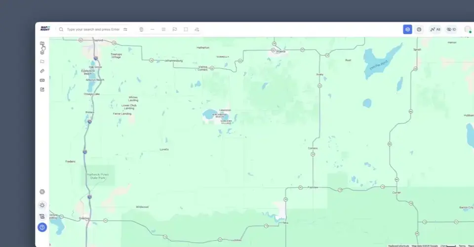 MapItRight sales module demo — first frame showing embeddable network map for sales requests