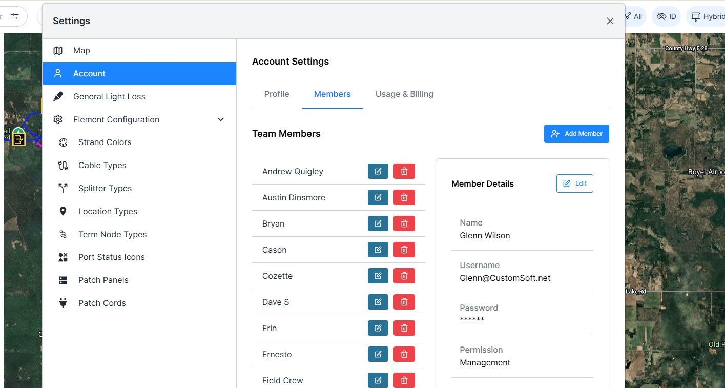 Multi-user collaboration interface in MapItRight for real-time teamwork and updates
